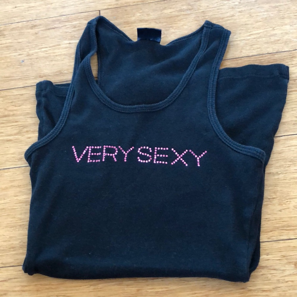Victoria’s Secret very sexy black ribbed tank!